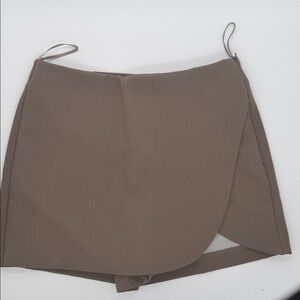Zara Brown Mini Skirt
